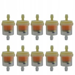 10 x directional fuel filter motorcycle moped scooter quad 6 mm paper