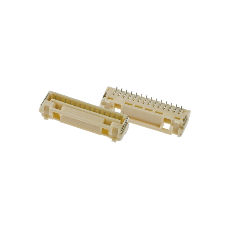 10 pcs - Molex CLIK-Mate Series Right Angle Surface Mount PCB Socket, 14-Contact, 1-Row, 1.25mm Pitch, Solder Termination