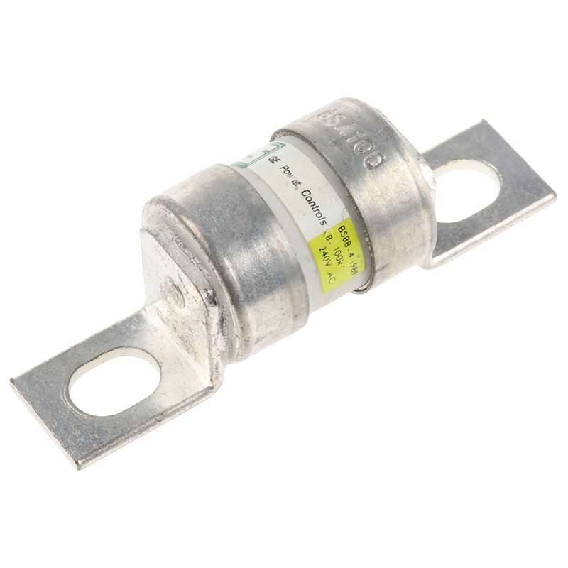 5 pcs - Eaton 100A British Standard Fuse, 240V ac, 43mm