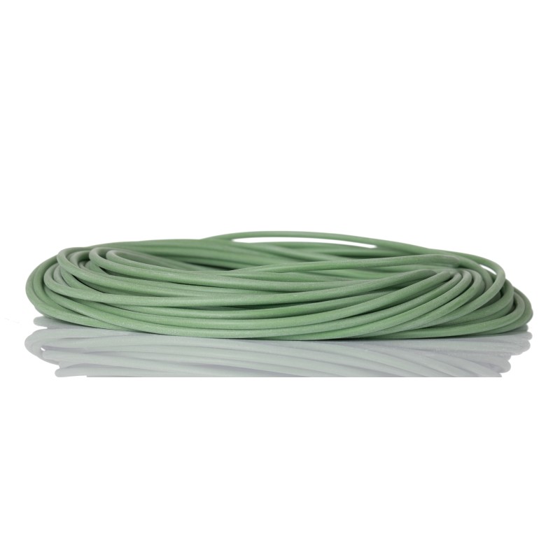 1 Reel of 15 M - RS PRO Silicone Rubber Green Cable Sleeve, 1.2mm Diameter, 15m Length