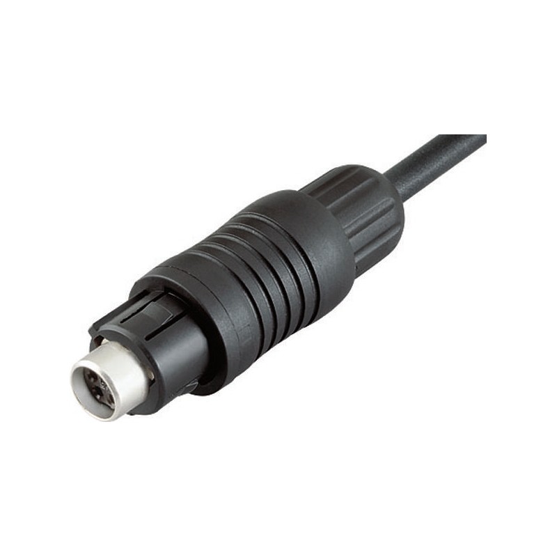 1 pcs - Binder Circular Connector, 4 Contacts, Cable Mount, Subminiature Connector, Plug, Female, IP67, 430 Series