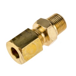 1 pcs - RS PRO In-Line Thermocouple Compression Fitting for Use with Thermocouple, 1/8 BSPT, 6mm Probe, RoHS Compliant Standard