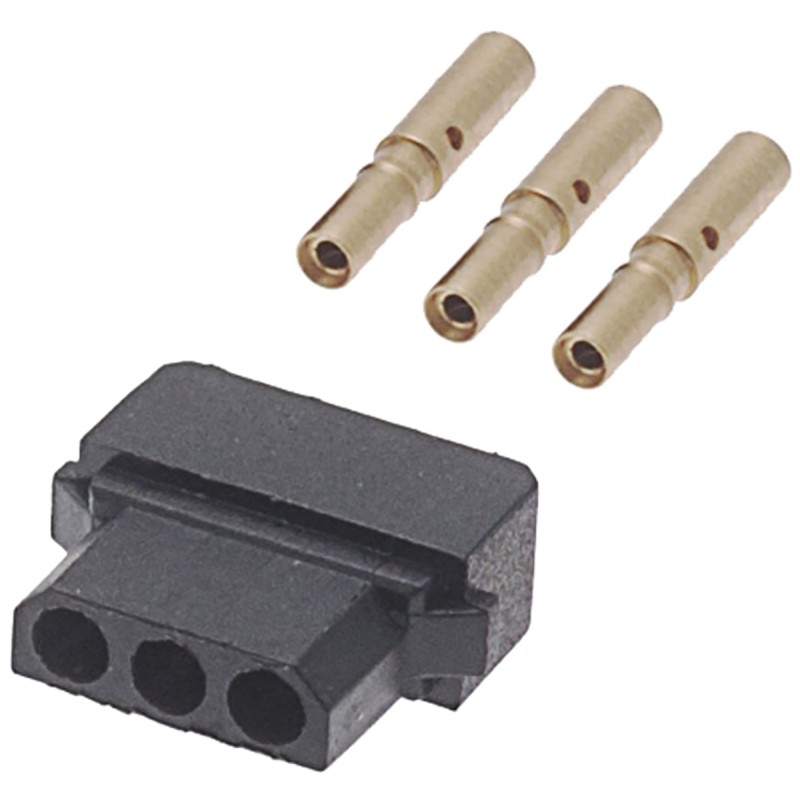 1 pcs - HARWIN Datamate Connector Kit Containing 3 way SIL Female Shell, Crimps