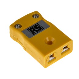 1 pcs - RS PRO In-Line Thermocouple Connector for Use with Type K Thermocouple, Miniature Size, BS Standard
