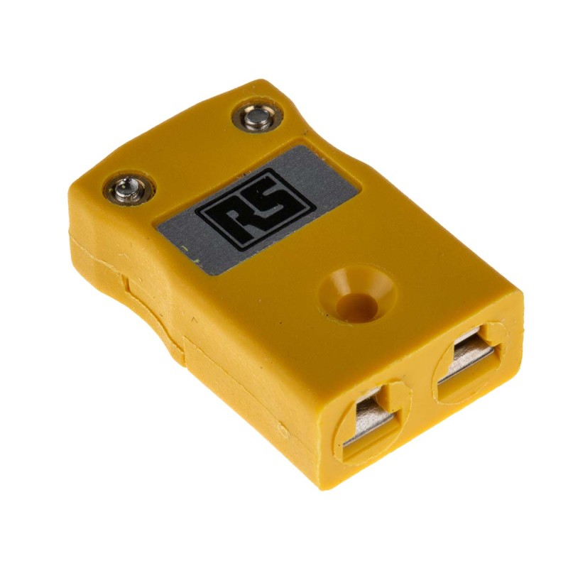 1 pcs - RS PRO In-Line Thermocouple Connector for Use with Type K Thermocouple, Miniature Size, BS Standard