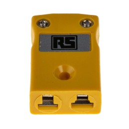 1 pcs - RS PRO In-Line Thermocouple Connector for Use with Type K Thermocouple, Miniature Size, BS Standard