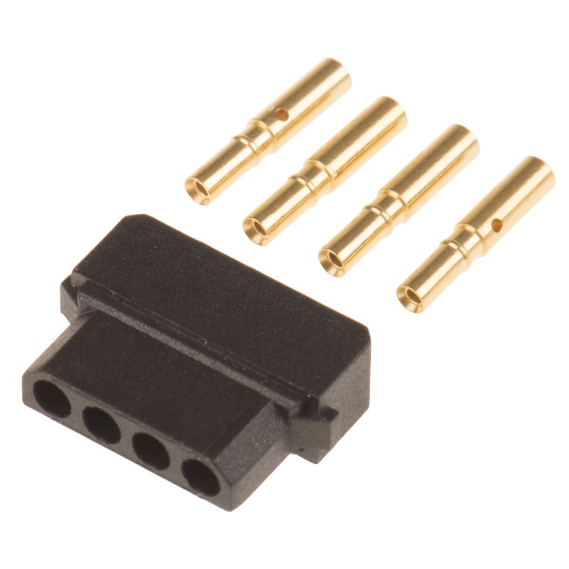 1 pcs - HARWIN Datamate Connector Kit Containing 4 way SIL Female Shell, Crimps