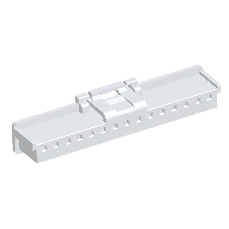 10 pcs - Molex, DuraClik Female Connector Housing, 2mm Pitch, 15 Way, 1 Row