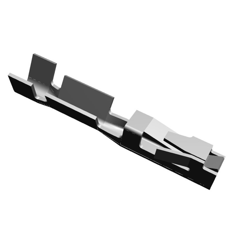 10 pcs - TE Connectivity AMPMODU Tandem Spring Series Female Crimp Terminal, 24AWG Min, 20AWG Max