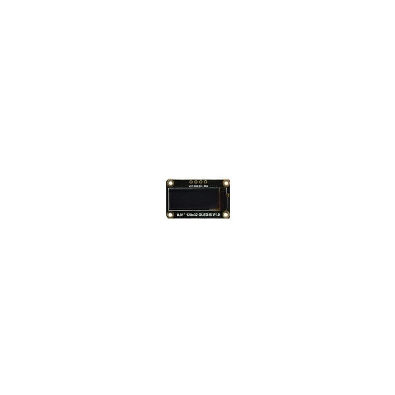 1 pcs : DFR0648 - Display Development Tools Monochrome 0.91 128x32 I2C OLED Display