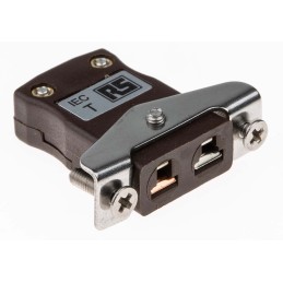 1 pcs - RS PRO Panel Mount Thermocouple Connector for Use with Type T Thermocouple, Miniature Size, IEC Standard
