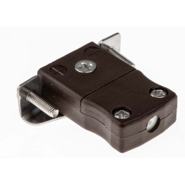 1 pcs - RS PRO Panel Mount Thermocouple Connector for Use with Type T Thermocouple, Miniature Size, IEC Standard