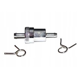 Ir fuel filter universal chrome metal 6 mm