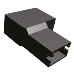 5 pcs - TE Connectivity, 965430 2 Way Nylon 66 Crimp Terminal Housing, 6.35mm Tab Size, Natural