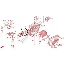 Rubber connecting air filter 17253 kbg 300