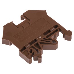 10 pcs - RS PRO Brown DIN Rail Terminal Block, 0.2 - 4mm², Single-Level