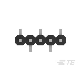 10 pcs - TE Connectivity AMPMODU Series Straight Surface Mount Pin Header, 6 Contact(s), 2.0mm Pitch, 1 Row(s), Unshrouded
