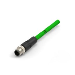 1 pcs - TE Connectivity Cat5e Male M12 to Unterminated Ethernet Cable, 500mm