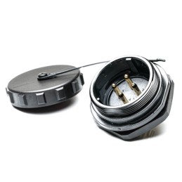 1 pcs - RS PRO Circular Connector, 4 Contacts, Panel Mount, Plug, Male, IP68