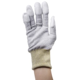 1 Bag of 10 - RS PRO Grey Nylon Anti-Static Anti-Static Gloves, Size 10, Large, Polyurethane Coating