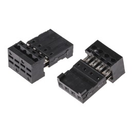 10 pcs - Stelvio Kontek 4-Way IDC Connector Socket for Cable Mount, 1-Row