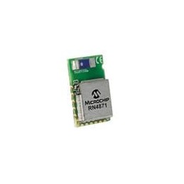 1 pcs : RN4871-I/RM128 - Bluetooth Modules - 802.15.1 Bluetooth Low Energy Module, Shielded, Antenna, ASCII Interface, 9x11.5mm