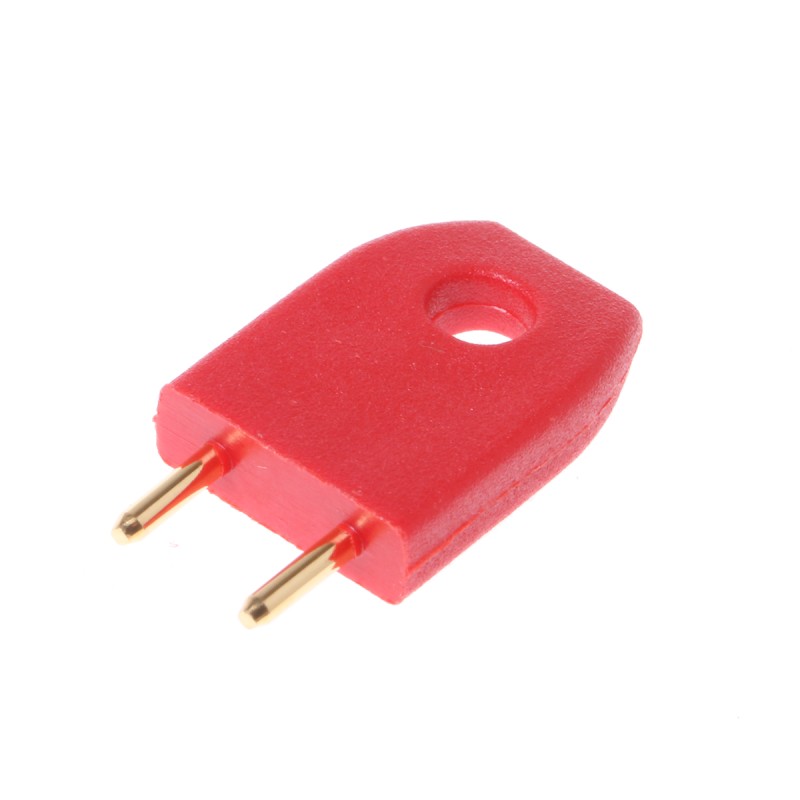 10 pcs - HARWIN Shorting Link Male Straight Red Closed Top 2 Way 1 Row 5.08mm Pitch