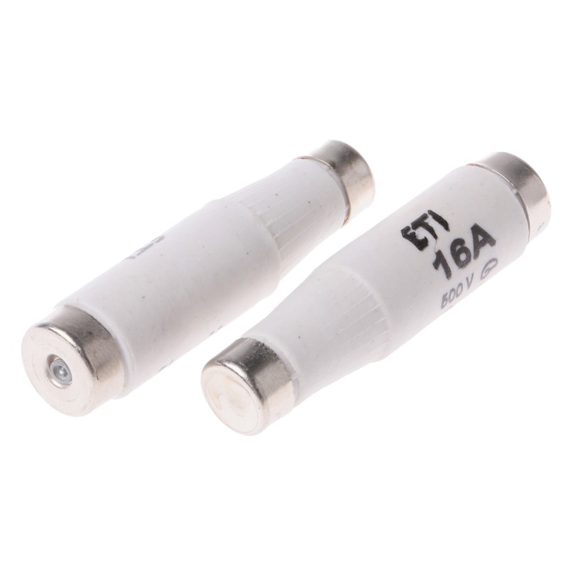 5 pcs - ETI 16A DI Diazed Fuse, E16 Thread Size, gG - gL, 500V ac