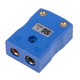 1 pcs - RS PRO In-Line Thermocouple Connector for Use with Type T Thermocouple, Standard Size, ANSI Standard