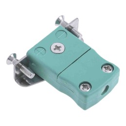 1 pcs - RS PRO Panel Mount Thermocouple Connector for Use with Type K Thermocouple, Miniature Size, IEC Standard