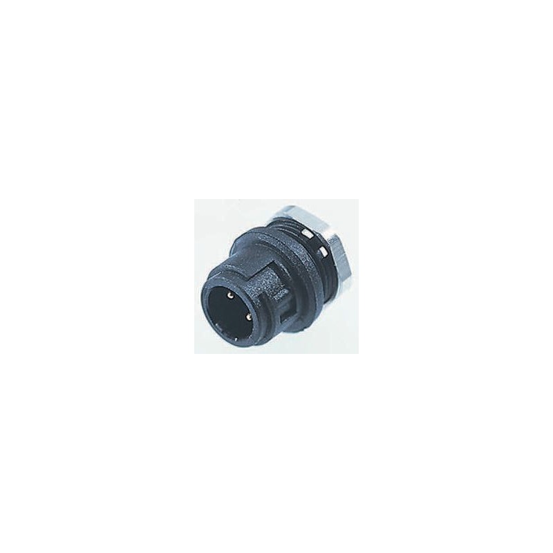 1 pcs - Binder Circular Connector, 8 Contacts, Panel Mount, Subminiature Connector, Plug, Male, IP40, 710 Series