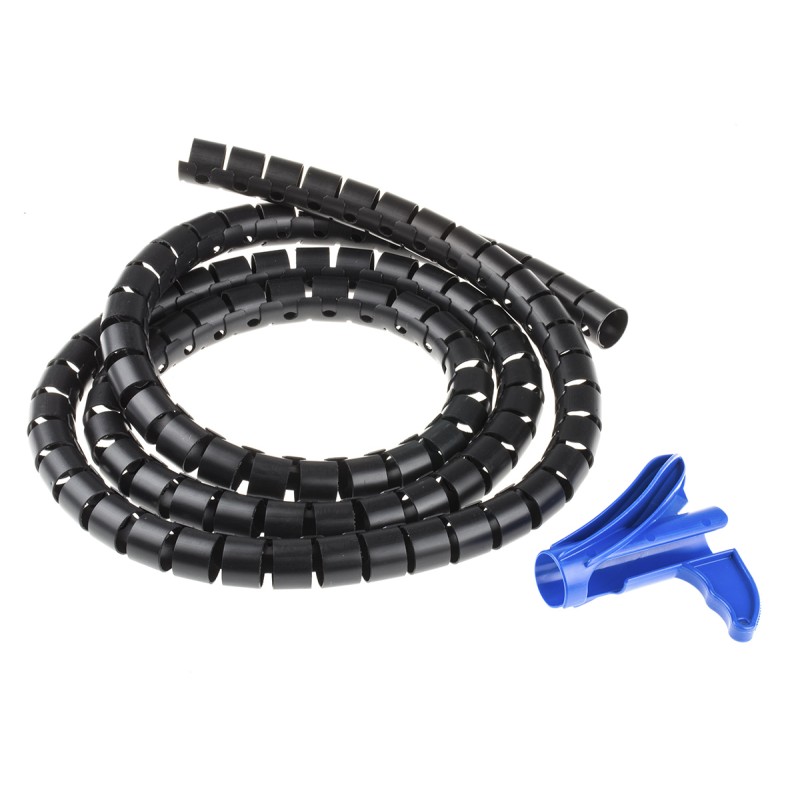 1 Box of 2 M - HellermannTyton Spiral Wrap, I.D 25mm, 27mm Polypropylene Helawrap Series