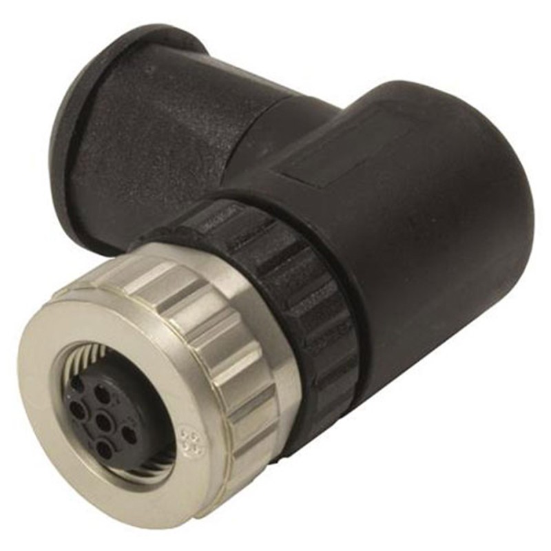 1 pcs - HARTING Circular Connector, 5 Contacts, Cable Mount, M12 Connector, Plug, Female, IP67, M12 Series
