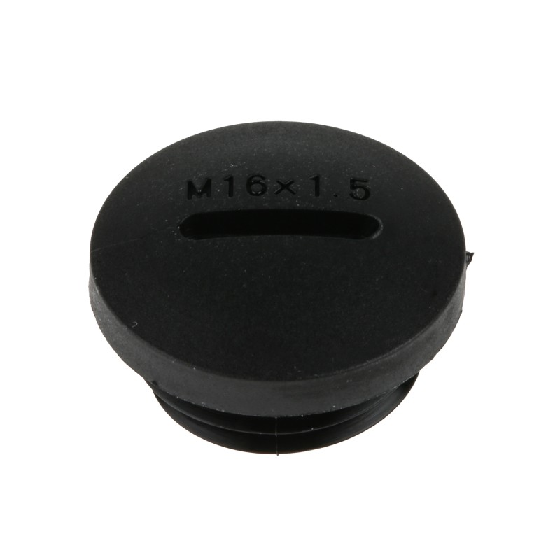 100 pcs - RS PRO Blanking Plug, M16, 15.7mm Hole Diameter, Nylon 66, 20mm Diameter, Threaded