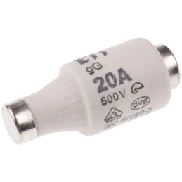 5 pcs - ETI 20A DII Diazed Fuse, E27 Thread Size, gG - gL, 500V ac
