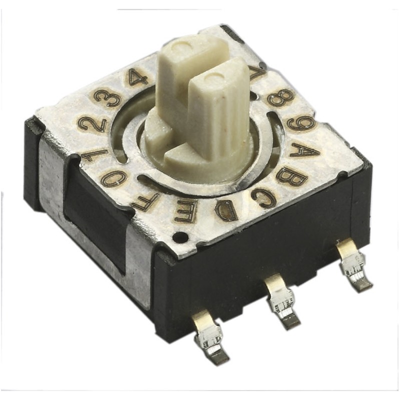 5 pcs - CTS 10 Way Surface Mount Rotary Switch SPST, Rotary Actuator