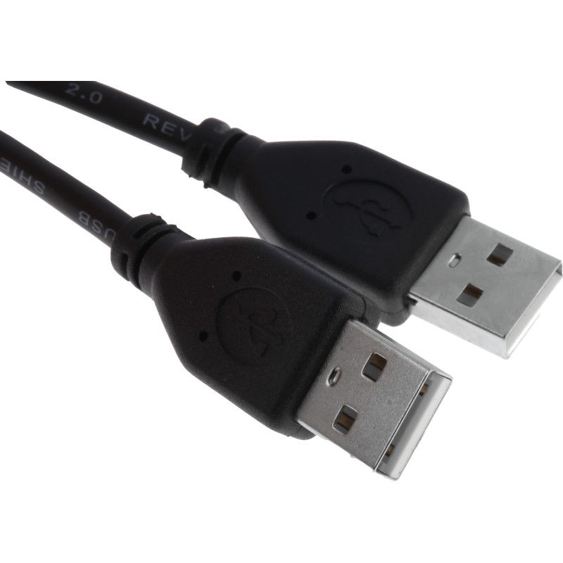 1 pcs - RS PRO USB 2.0 Cable, Male USB A to Male USB A Cable, 1m