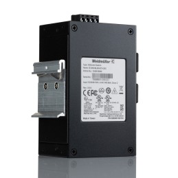1 pcs - Weidmuller IE-SW-BL08 Series DIN Rail Mount Unmanaged Ethernet Switch, 6 RJ45 Ports, 100Mbit/s Transmission, 12/24/48V