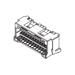 550 pcs - Molex CLIK-Mate Series Right Angle Surface Mount PCB Socket, 12-Contact, 2-Row, 1.5mm Pitch, Crimp Termination