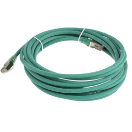 1 pcs - RS PRO Cat6 Male RJ45 to Male RJ45 Ethernet Cable, F/UTP, Green LSZH Sheath, 5m