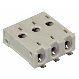 600 pcs - TE Connectivity Straight Surface Mount PCB Socket, 3-Contact, 1-Row, 4mm Pitch, Solder Termination