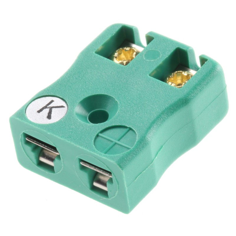 1 pcs - RS PRO PCB Mounting Thermocouple Connector for Use with Type K Thermocouple, Miniature Size, IEC Standard