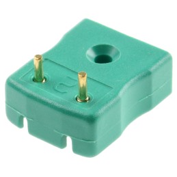 1 pcs - RS PRO PCB Mounting Thermocouple Connector for Use with Type K Thermocouple, Miniature Size, IEC Standard