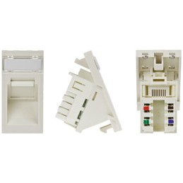 1 pcs - Molex Premise Networks PowerCat Euromod Series Female RJ45 Connector, Cat5e, UTP Shield