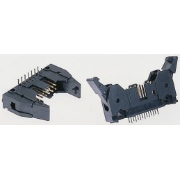 1 pcs - TE Connectivity AMP-LATCH Series Straight Through Hole PCB Header, 34 Contact(s), 2.54mm Pitch, 2 Row(s), Shrouded