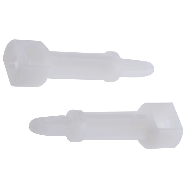 1 Bag of 100 - SRLCBS 16 01, 25.4mm High Nylon Snap Rivet Support for 4mm PCB Hole, 10.2mm Base