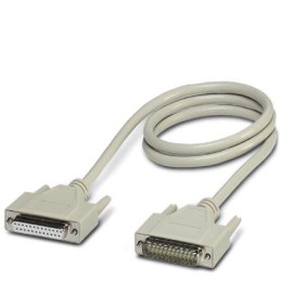 1 pcs - Phoenix Contact Male 25 Pin D-sub to Female 25 Pin D-sub Serial Cable, 1m PVC