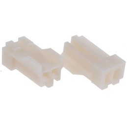 10 pcs - TE Connectivity, EI Female Connector Housing, 2.5mm Pitch, 2 Way, 1 Row