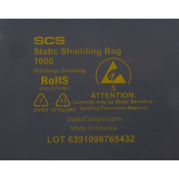 1 Bag of 100 - SCS Static Shielding Bag 102mm(W)x 152mm(L)