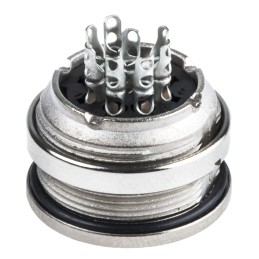 1 pcs - Amphenol C 091 D Series, 8 Pole Din Socket Socket, 5A, 100 V ac/dc IP67